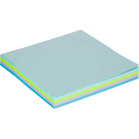 Стикеры Attache Bright colours Акварельная радуга 76x76 мм неоновые 4 цвета (1 блок на 100 листов)