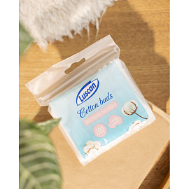 Палочки ватные Luscan 100 штук zip-пакет