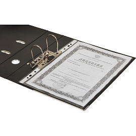 Папка-регистратор Attache А4 75 мм черная бумвинил