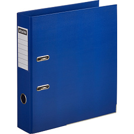 Папка-регистратор Attache А4 75 мм синяя бумвинил с защитным уголком