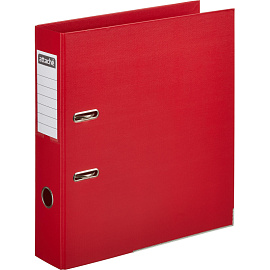 Папка-регистратор Attache А4 75 мм красная бумвинил с защитным уголком