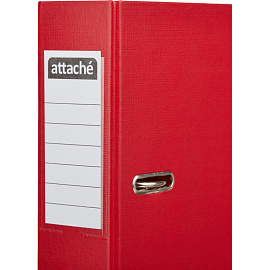 Папка-регистратор Attache А4 75 мм красная бумвинил с защитным уголком