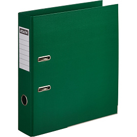 Папка-регистратор Attache 75 мм зелёная бумвинил с защитным уголком