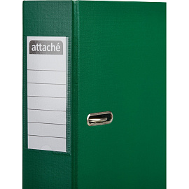 Папка-регистратор Attache 75 мм зелёная бумвинил с защитным уголком