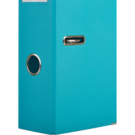 Папка-регистратор Attache А4 75 мм бирюзовая бумвинил с защитным уголком