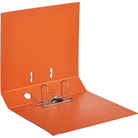 Папка-регистратор Attache А4 75 мм оранжевая бумвинил с защитным уголком