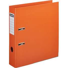 Папка-регистратор Attache А4 75 мм оранжевая бумвинил с защитным уголком