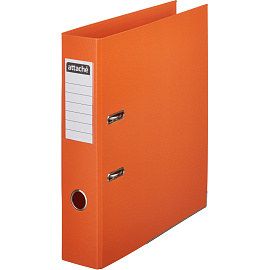 Папка-регистратор Attache А4 75 мм оранжевая бумвинил с защитным уголком