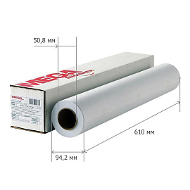 Бумага для высокоскоростной печати Комус (ProMega engineer InkJet) (80 г/кв.м, длина 45 м, ширина 610 мм, диаметр втулки 50.8 мм) фото Бумага для высокоскоростной печати Комус (ProMega engineer InkJet) (80 г/кв.м, длина 45 м, ширина 610 мм, диаметр втулки 50.8 мм)