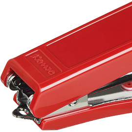 Степлер-мини Комус до 16 листов красный (скобы № 10, с антистеплером)