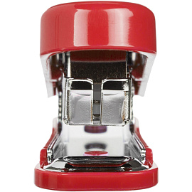 Степлер-мини Комус до 16 листов красный (скобы № 10, с антистеплером)