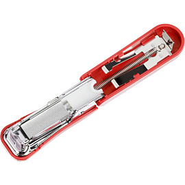 Степлер-мини Комус до 16 листов красный (скобы № 10, с антистеплером)