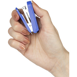 Степлер-мини Комус до 16 листов синий (скобы № 10, с антистеплером)