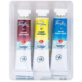 Краски акварельные Белые ночи Ботаника набор 3 цвета по 10 мл в тубах