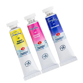 Краски акварельные Белые ночи Флора набор 3 цвета по 10 мл в тубах