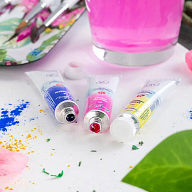 Краски акварельные Белые ночи Флора набор 3 цвета по 10 мл в тубах