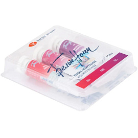 Краски акварельные Белые ночи Палитра хинакридонов набор 3 цвета по 10 мл в тубах