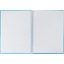 Бизнес-тетрадь Attache Economy А5 80 листов синяя в клетку на спирали (210х150 мм)