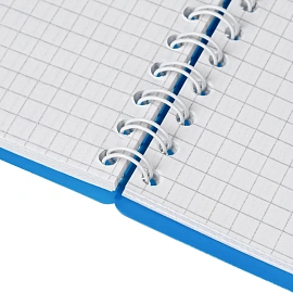 Бизнес-тетрадь Attache Economy А5 80 листов синяя в клетку на спирали (210х150 мм)