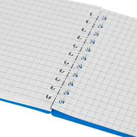 Блокнот Attache Economy 80 листов синий в клетку на спирали (100х170 мм)