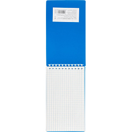 Блокнот Attache Economy 80 листов синий в клетку на спирали (100х170 мм)