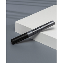 Маркер перманентный Комус PY2304 черный (толщина линии 1-4 мм) круглый наконечник