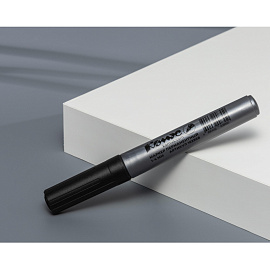 Маркер перманентный Комус PY2304 черный (толщина линии 1-4 мм) круглый наконечник