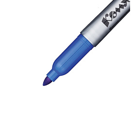 Маркер перманентный Комус PY2304 синий (толщина линии 1-4 мм) круглый наконечник