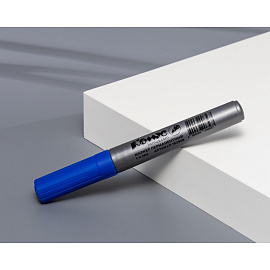 Маркер перманентный Комус PY2304 синий (толщина линии 1-4 мм) круглый наконечник