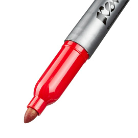 Маркер перманентный Комус PY2304 красный (толщина линии 1-4 мм) круглый наконечник