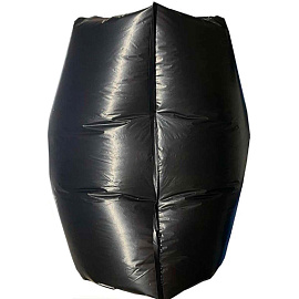 Мешки для мусора 180 л черные (ПВД мкм, 50 штук)