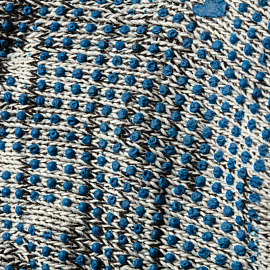 Перчатки рабочие защитные хлопковые/полиэфирные с ПВХ покрытием графит (точка, 6 нитей, 7 класс, универсальный размер, 200 пар в упаковке)