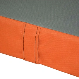 Мат гимнастический Стандарт МТ-7 серый/оранжевый (200х100х20 см)