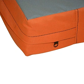 Мат гимнастический Стандарт МТ-7 серый/оранжевый (200х100х20 см)