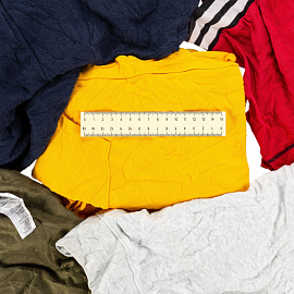 Ветошь трикотажная маечная цветная 10 кг (размер лоскута 40x60 см)