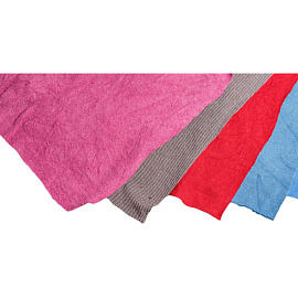 Ветошь трикотажная маечная цветная 10 кг (размер лоскута 40x60 см)