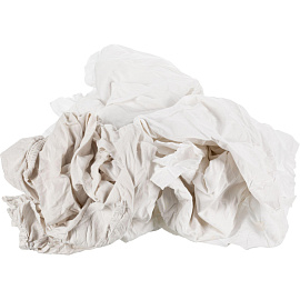 Ветошь постельная белая 10 кг (размер лоскута 40x60 см)