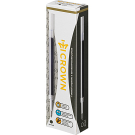 Стержень гелевый Crown Auto Jell черный 110 мм (толщина линии 0.5 мм) фото Стержень гелевый Crown Auto Jell черный 110 мм (толщина линии 0.5 мм)