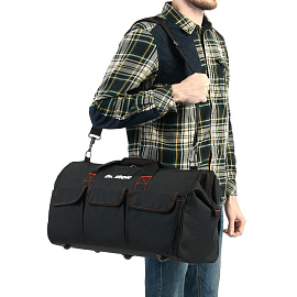 Сумка для инструмента с ремнем 50х23х30 Dr.IRON (DR1027) фото Сумка для инструмента с ремнем 50х23х30 Dr.IRON (DR1027)