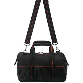 Сумка для инструмента с ремнем 36х15х23 Dr.IRON (DR1004) фото Сумка для инструмента с ремнем 36х15х23 Dr.IRON (DR1004)