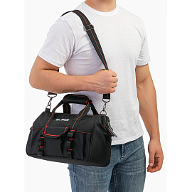Сумка для инструмента с ремнем 36х15х23 Dr.IRON (DR1004) фото Сумка для инструмента с ремнем 36х15х23 Dr.IRON (DR1004)