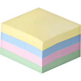 Стикеры Attache Simple 51х51 мм пастельные 4 цвета (1 блок на 400 листов)