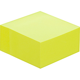 Стикеры Attache Simple 76х76 мм неоновые желтые (1 блок на 400 листов)