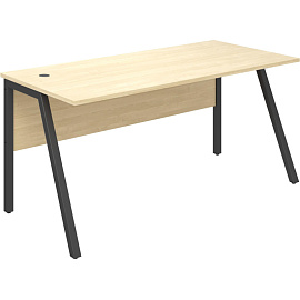 Стол прямой Рондо (береза/антрацит, 1580х750х750 мм)