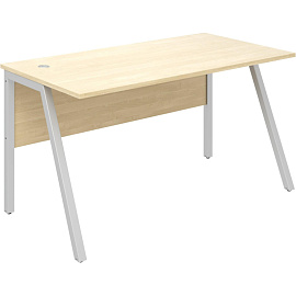 Стол прямой Рондо (береза/серый, 1380х750х750 мм)