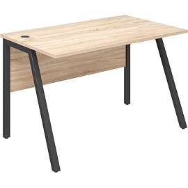 Стол прямой Рондо (дуб альпийский/антрацит, 1180х750х750 мм)