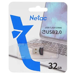 Флешка USB 2.0 32 ГБ Netac UM81 (NT03UM81N-032G-20BK)