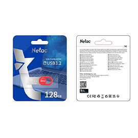 Флешка USB 3.2 128 ГБ Netac UM2 (NT03UM2N-128G-32RE)