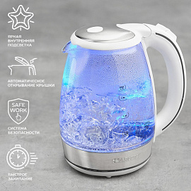 Чайник электрический Scarlett SC-EK27G37 белый