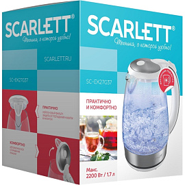Чайник электрический Scarlett SC-EK27G37 белый